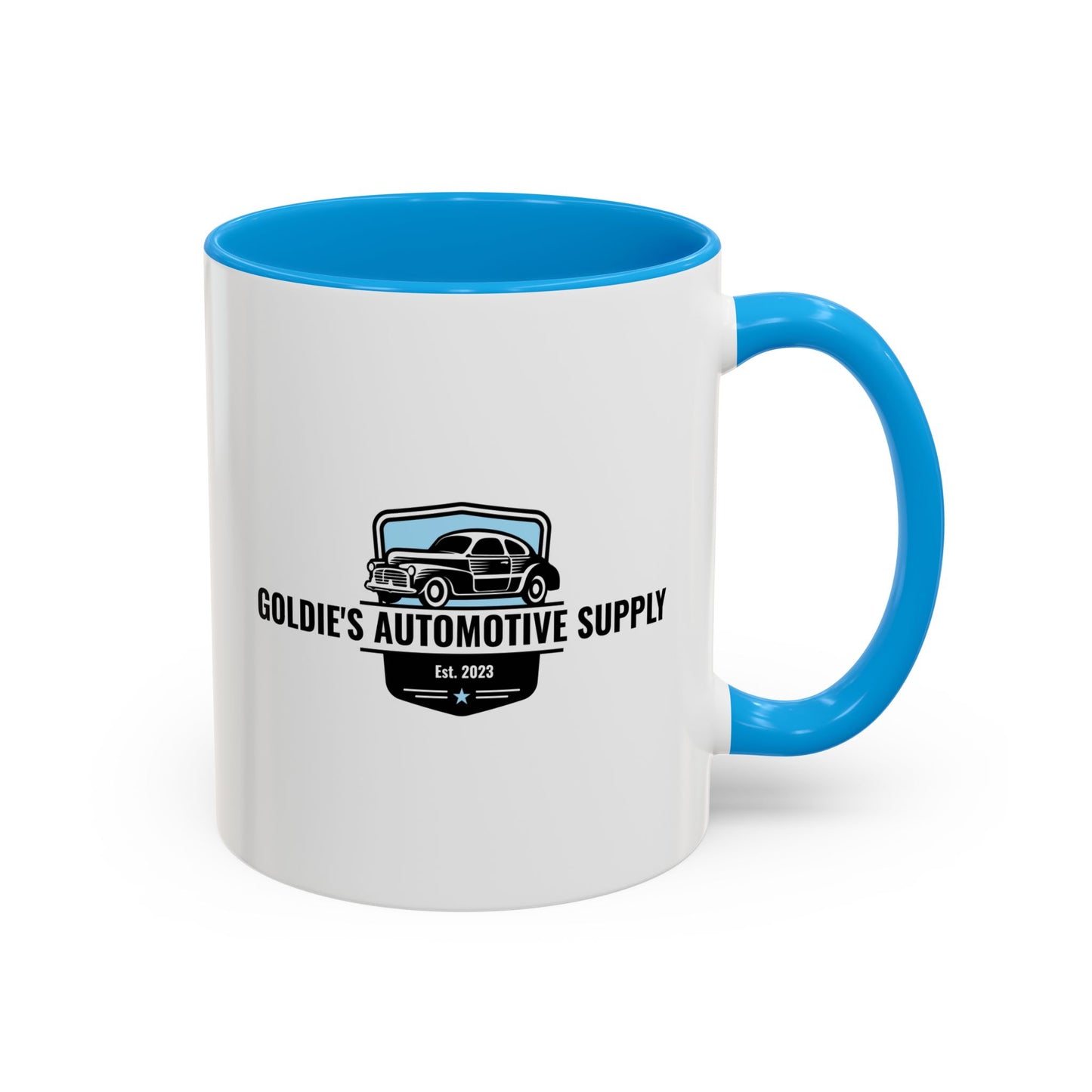 Goldie's Automotive Supply - Light Blue - Color Matched Logo - 11oz Mug