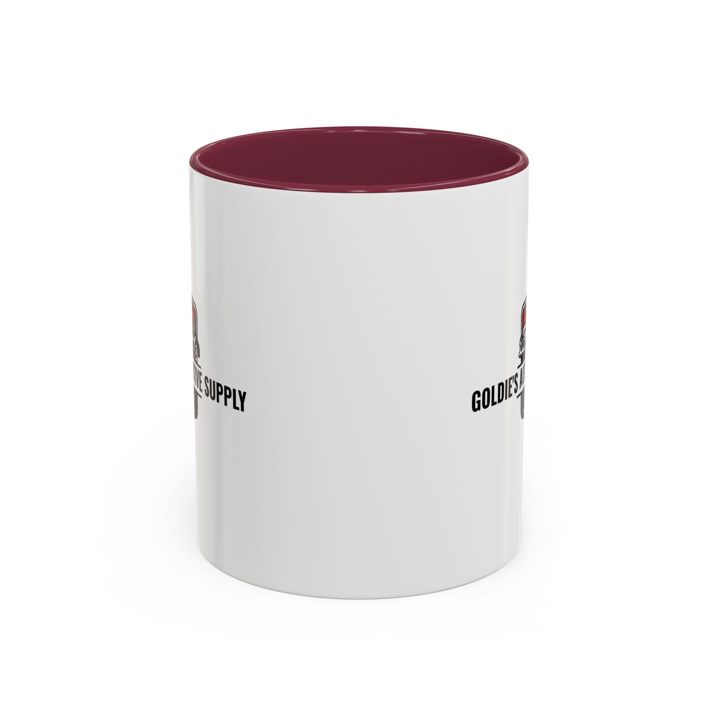 Goldie’s Automotive Supply - Maroon - Color Matched Logo - 11 oz mug