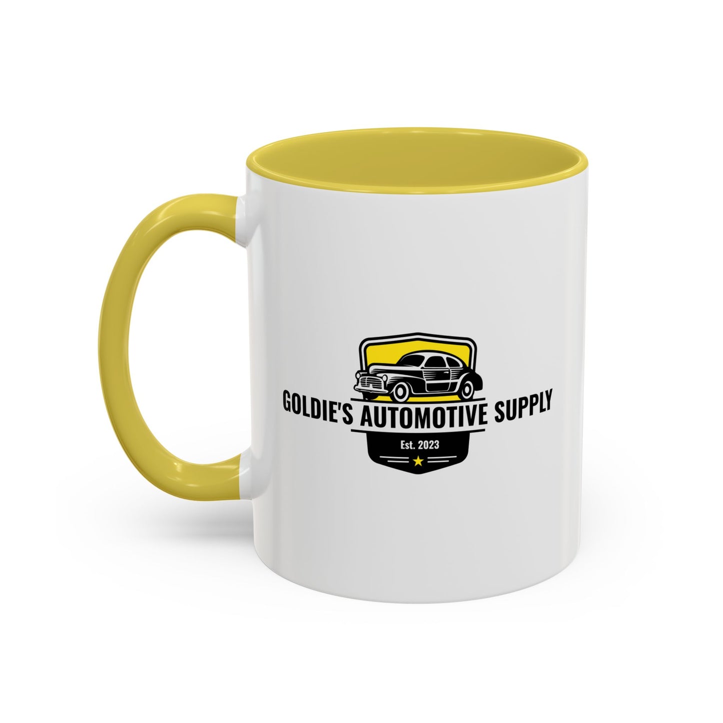 Goldie's Automotive Supply - Yellow - Color Matched Logo - 11oz Mug