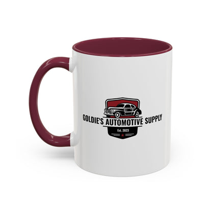 Goldie’s Automotive Supply - Maroon - Color Matched Logo - 11 oz mug